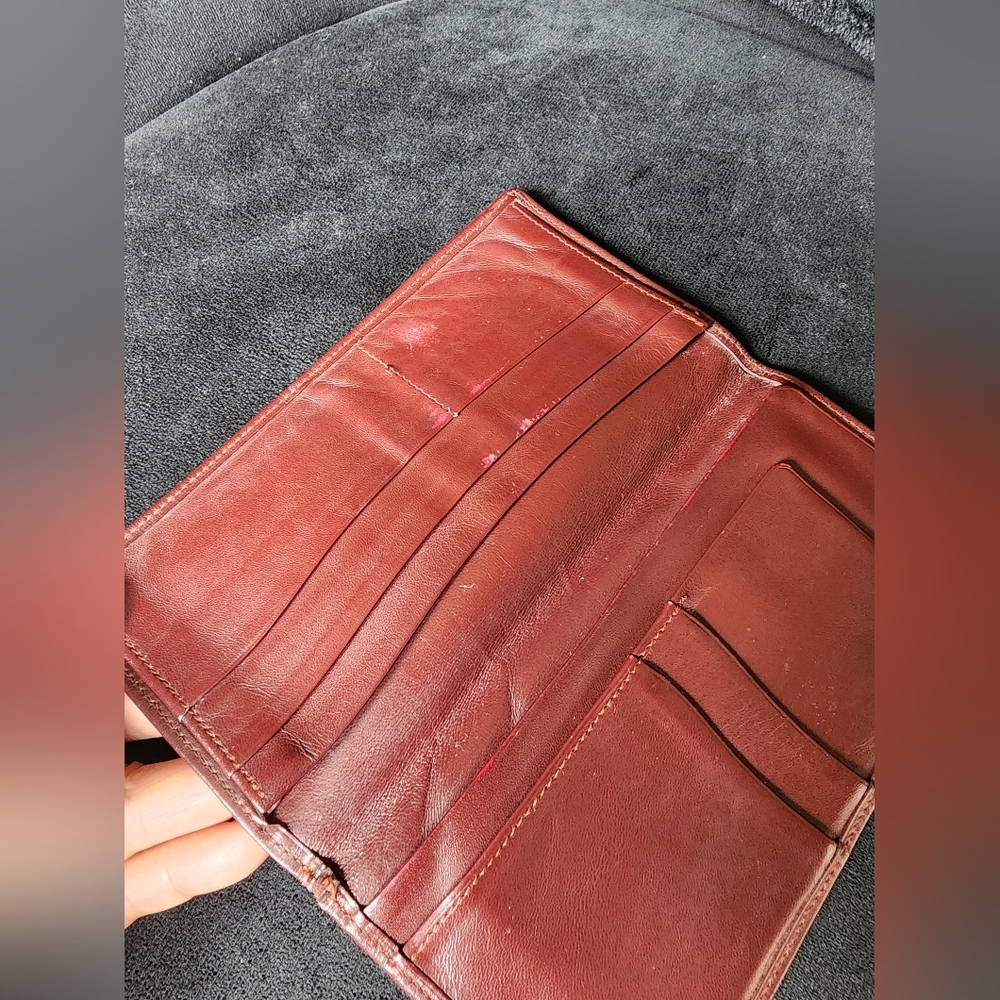 Authentic Cartier Burgundy Soft Leather Wallet